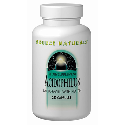 Acidophilus, Lactobacilli with Pectin 100 caps from Source Naturals