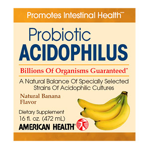 American Health Acidophilus Liquid (Acidophilus Culture), Banana 16 oz from American Health
