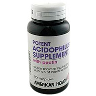 Acidophilus with Pectin 100 caps from American Health