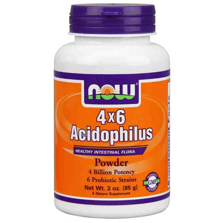 NOW Foods Acidophilus 4 X 6 Powder 3 oz, NOW Foods