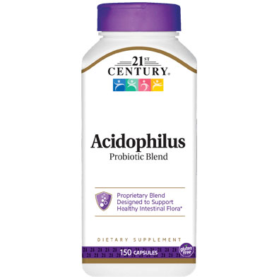 Acidophilus Probiotic Blend 150 Capsules, 21st Century Health Care