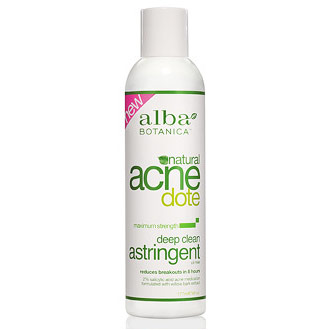 Alba Botanica Natural Acnedote Deep Clean Astringent, 6 oz, Alba Botanica