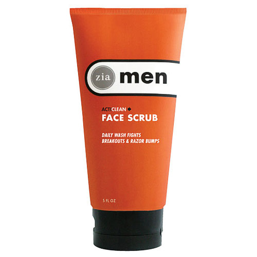 Zia Natural Skincare ActiClean Face Scrub for Men, 5 oz, Zia Natural Skincare