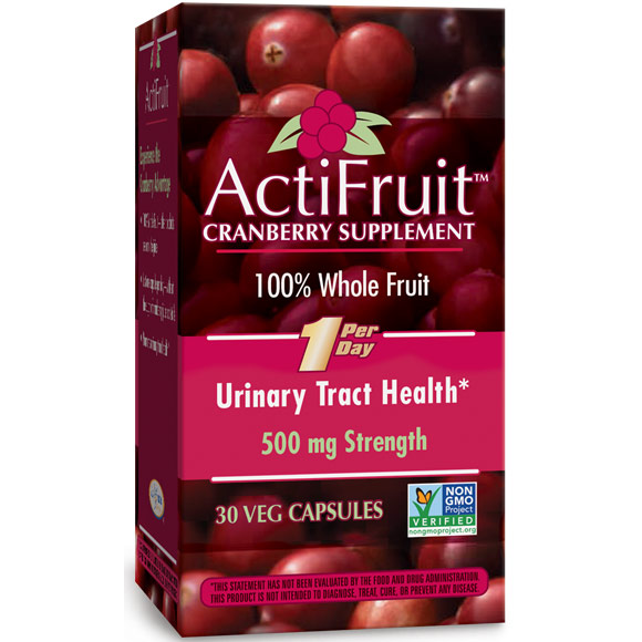 Enzymatic Therapy ActiFruit Cranberry Supplement, 30 Veg Capsules, Enzymatic Therapy