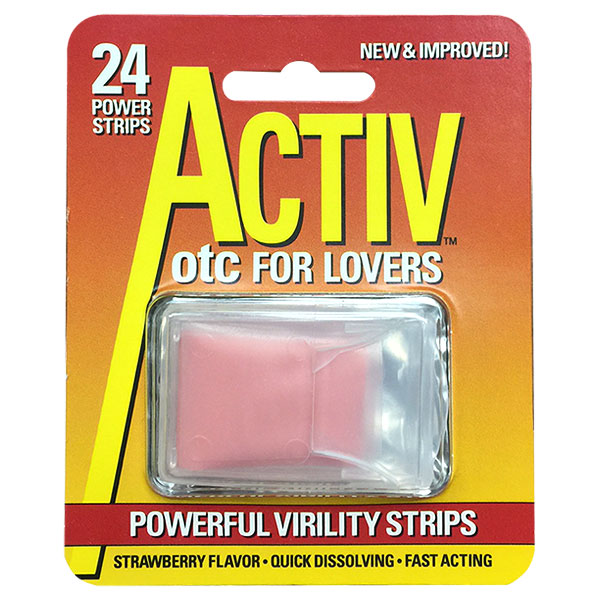 UNEEK Products ACTIV-otc Virility Strips, ACTIV Fast Acting Sexual Formula, 24 Strips