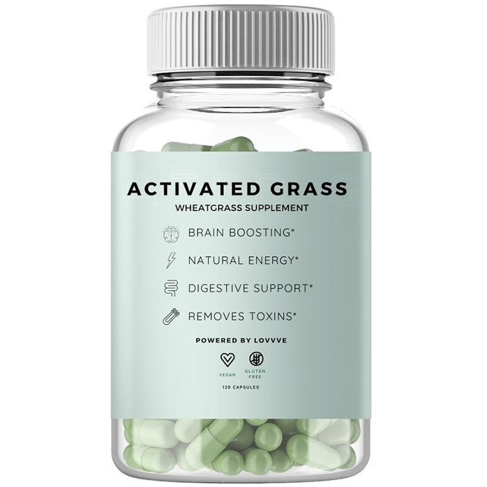 Activated Grass, Wheatgrass Supplement, 120 Capsules, Lovvve Group Inc.