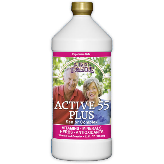 Active 55 Plus, Seniors Liquid Nutrients, 32 oz, Buried Treasure Liquid Nutrients