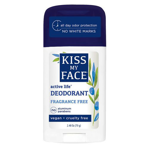 Kiss My Face Active Enzyme Stick Deodorant PF Fragrance Free 2.48 oz, from Kiss My Face