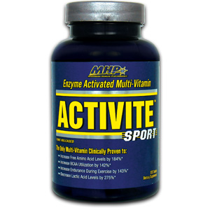 MHP (Maximum Human Performance) MHP Activite Sport, Enzyme Activated Multi-vitamin, 120 Tablets, Maximum Human Performance