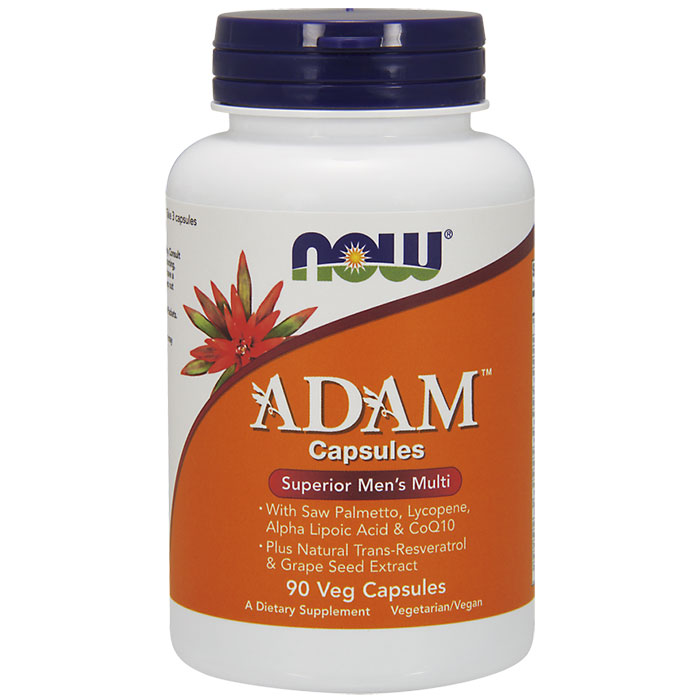 ADAM Cap, Superior Mens Multi Vitamins, 90 Vegetarian Capsules, NOW Foods