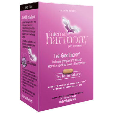 Internal Harmony for Women Feel Good Energy, 60 Vegi Capsules, Dreambrands