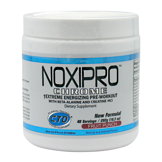 Noxipro Chrome, Extreme Energizing Pre-Workout, 40 Servings, CTD Labs
