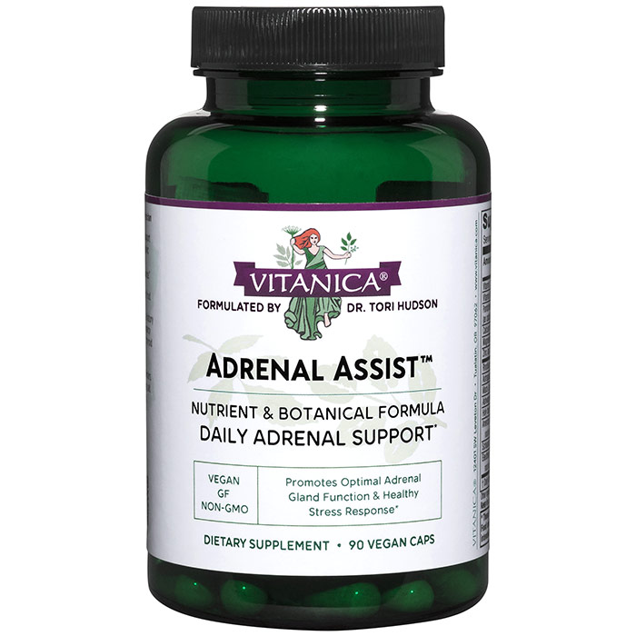 Adrenal Assist, 90 Vegetarian Capsules, Vitanica