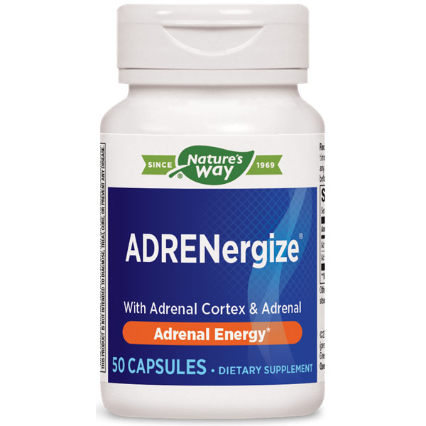Enzymatic Therapy ADRENergize, 50 Capsules, Enzymatic Therapy