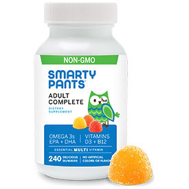 Adult Complete Multi-Vitamin, 240 Gummies, SmartyPants Vitamins