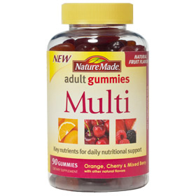 Nature Made Adult Gummies Multi Vitamin Chewable, 90 Gummies