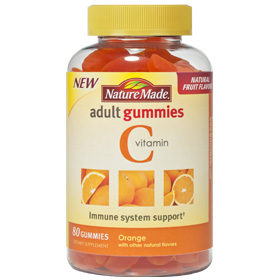 Nature Made Adult Gummies Vitamin C Chewable, Orange, 80 Gummies