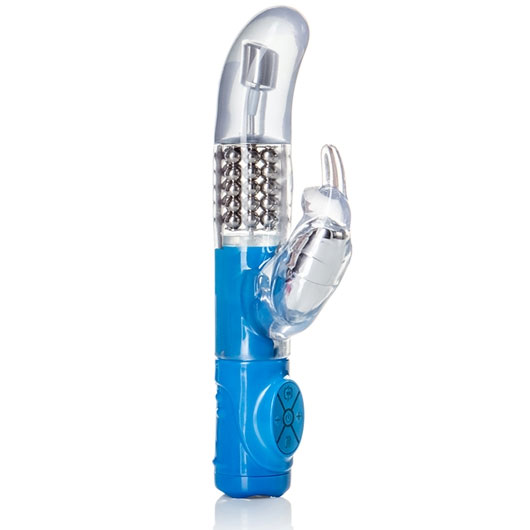 Advanced G Jack Rabbit Vibrator - Blue, Waterproof G-Spot Vibe, California Exotic Novelties