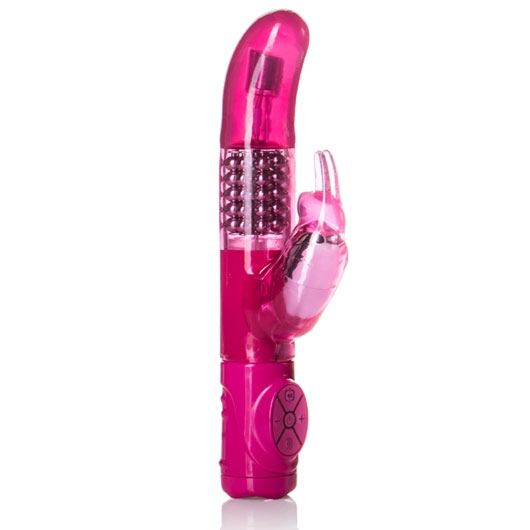Advanced G Jack Rabbit Vibrator - Pink, Waterproof G-Spot Vibe, California Exotic Novelties