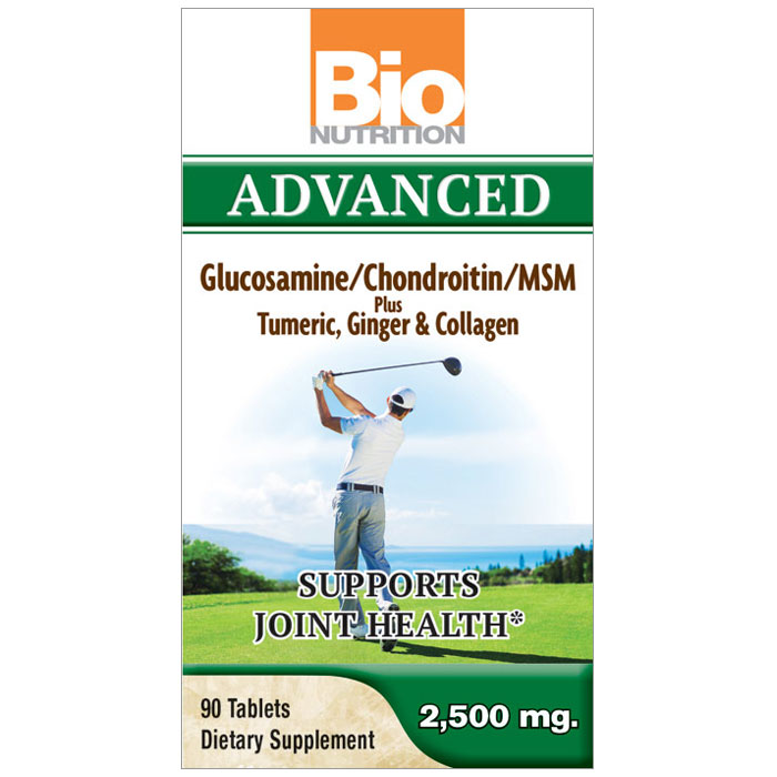 Advanced Glucosamine, Chondroitin & MSM, 90 Tablets, Bio Nutrition Inc.