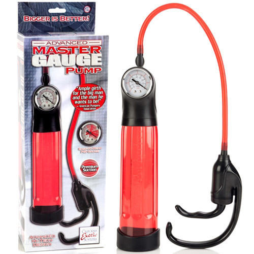 California Exotic Novelties Advanced Master Gauge Pump, Red, California Exotic Novelties