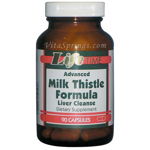 Advanced Milk Thistle Formula with Turmeric, Dandelion and Picroliv, 90 Capsules, LifeTime