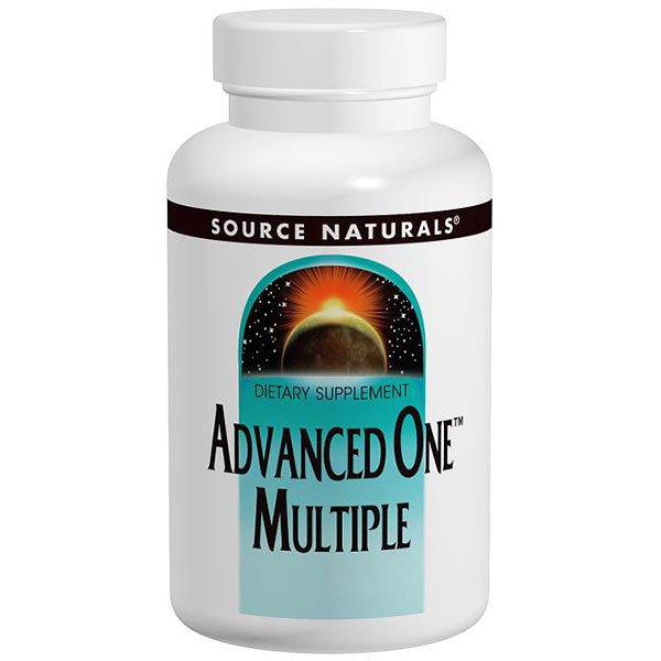 Advanced One Multiple, Multi Vitamins, Minerals, and Nutritional, 30 tabs from Source Naturals