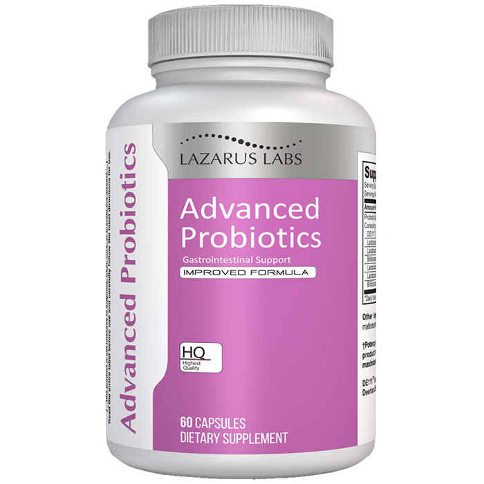 Advanced Probiotics, 60 Capsules, Lazarus Labs
