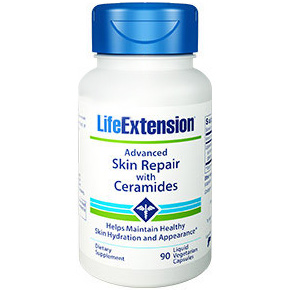 Advanced Skin Repair with Ceramides, 90 Liquid Vegetarian Capsules, Life Extension