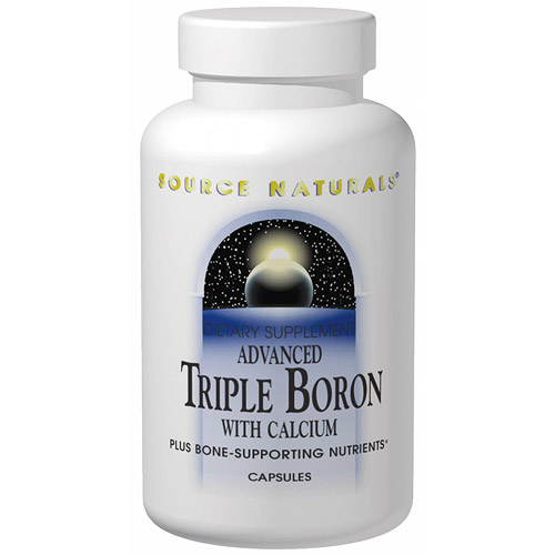 Advanced Triple Boron, 120 Capsules, Source Naturals