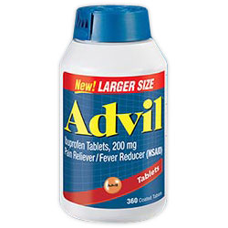 Advil Ibuprofen 200 mg, 360 Coated Tablets, Pain Reliever/Fever Reducer