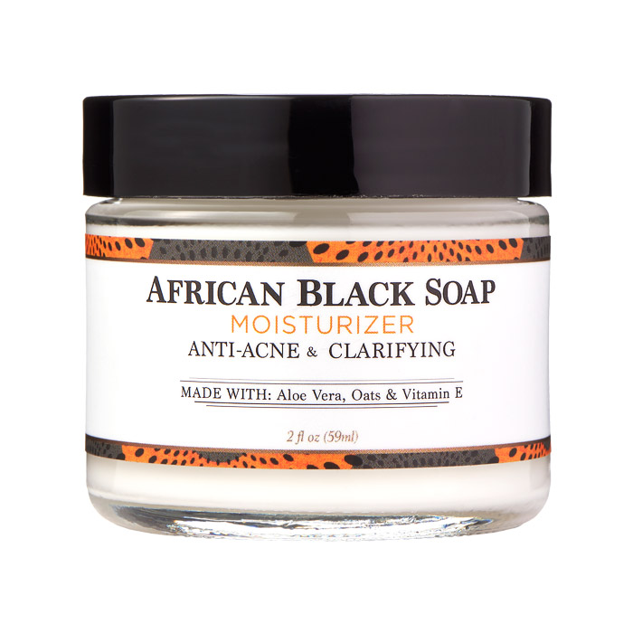 African Black Soap Facial Moisturizer Cream, Anti-Acne & Clarifying, 2 oz, Nubian Heritage