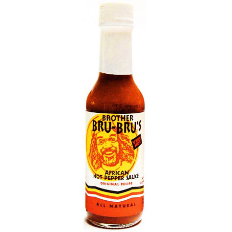 African Hot Pepper Sauce, 5 oz, Brother Bru-Brus