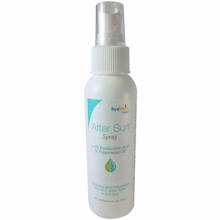 After Sun Spray, with Hyaluronic Acid & Peppermint Oil, 4 oz, Hyalogic