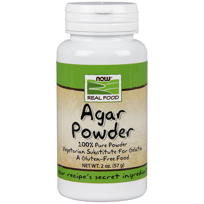 Agar Powder, Vegetarian Substitute for Gelatin, 2 oz, NOW Foods