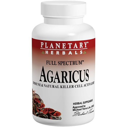 Agaricus Extract Full Spectrum 500 mg Caps, 30 Capsules, Planetary Herbals