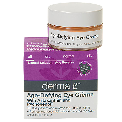 Derma-E Skin Care Age-Defying Eye Creme with Astaxanthin and Pycnogenol, 0.5 oz Cream, Derma-E Skin Care