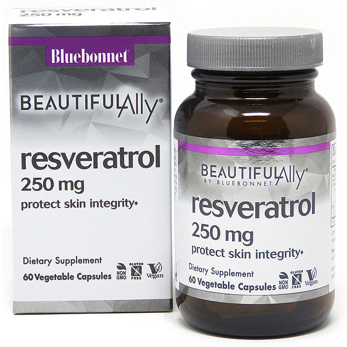 Age-Less Trans-Resveratrol 250 mg, 60 Vegetable Capsules, Bluebonnet Nutrition