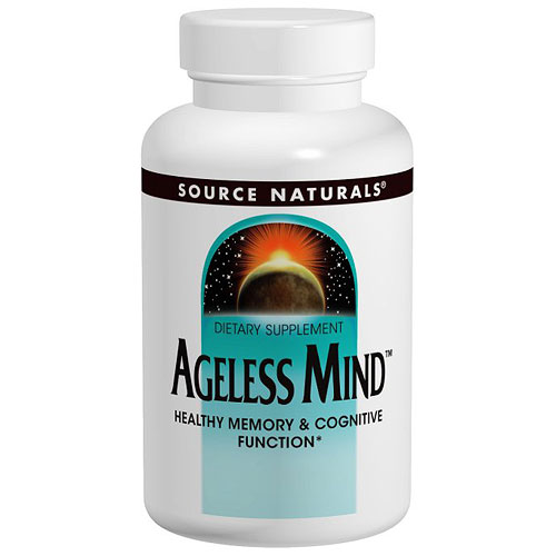 Ageless Mind, Memory & Cognitive Health, 180 Tablets, Source Naturals