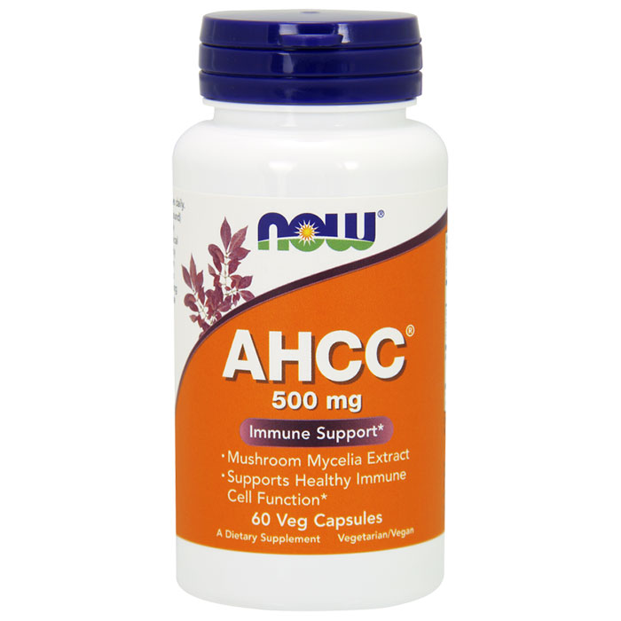 AHCC 500 mg, 60 Vcaps, NOW Foods