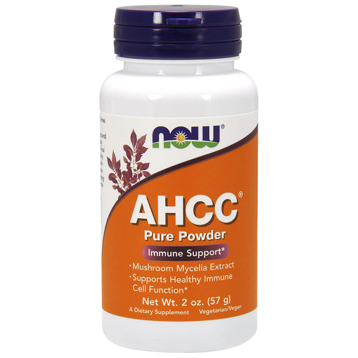 NOW Foods AHCC Powder 100% Pure, 2 oz, NOW Foods