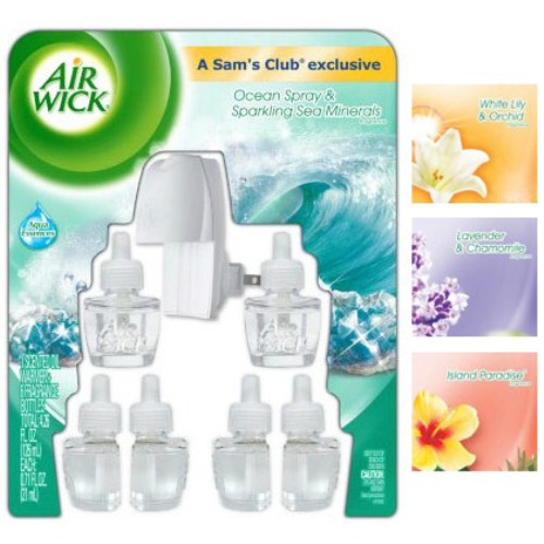 Air Wick Scented Oils, 1 Warmer & 6 Refills