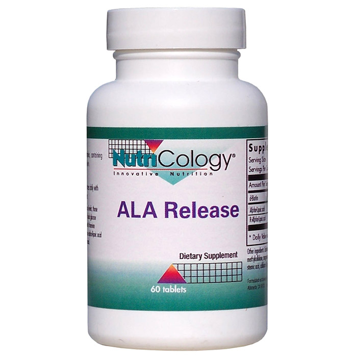 NutriCology / Allergy Research Group ALA Release, Alpha-Lipoic Acid Complex, 60 Tablets, NutriCology