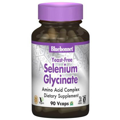 Albion Selenium Glycinate 200 mcg, Yeast Free, 90 Vcaps, Bluebonnet Nutrition