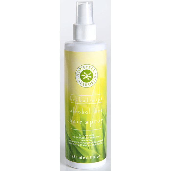 Alcohol Free Hair Spray - Herbal Mint, 8 oz, Honeybee Gardens