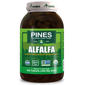 Alfalfa Tabs, 500 Tablets, Pines International