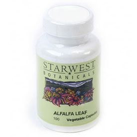 Alfalfa Leaf 100 Caps 360 mg, StarWest Botanicals