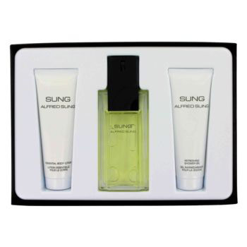 Alfred Sung Perfume for Women Gift Set (Eau De Toilette Spray, Body Lotion & Shower Gel), 1 Set, Alfred Sung