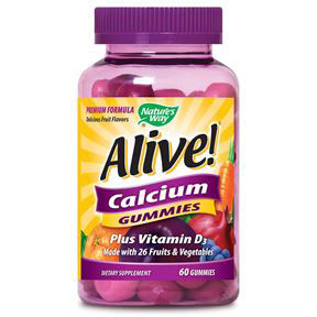 Alive! Calcium Gummy, 60 Gummies, Natures Way