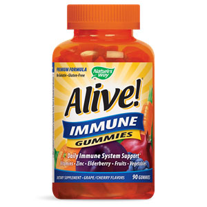 Alive! Immune Gummies, 90 Chews, Natures Way